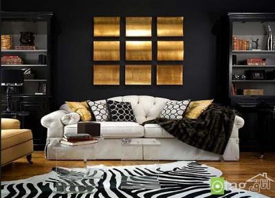 دکوراسیون سیاه و طلایی ، مدلی بسیار زیبا در طراحی داخلی منزل