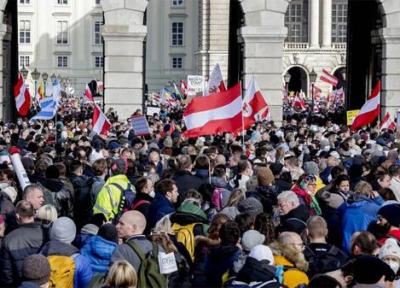 تظاهرات خیابانی مردم اتریش